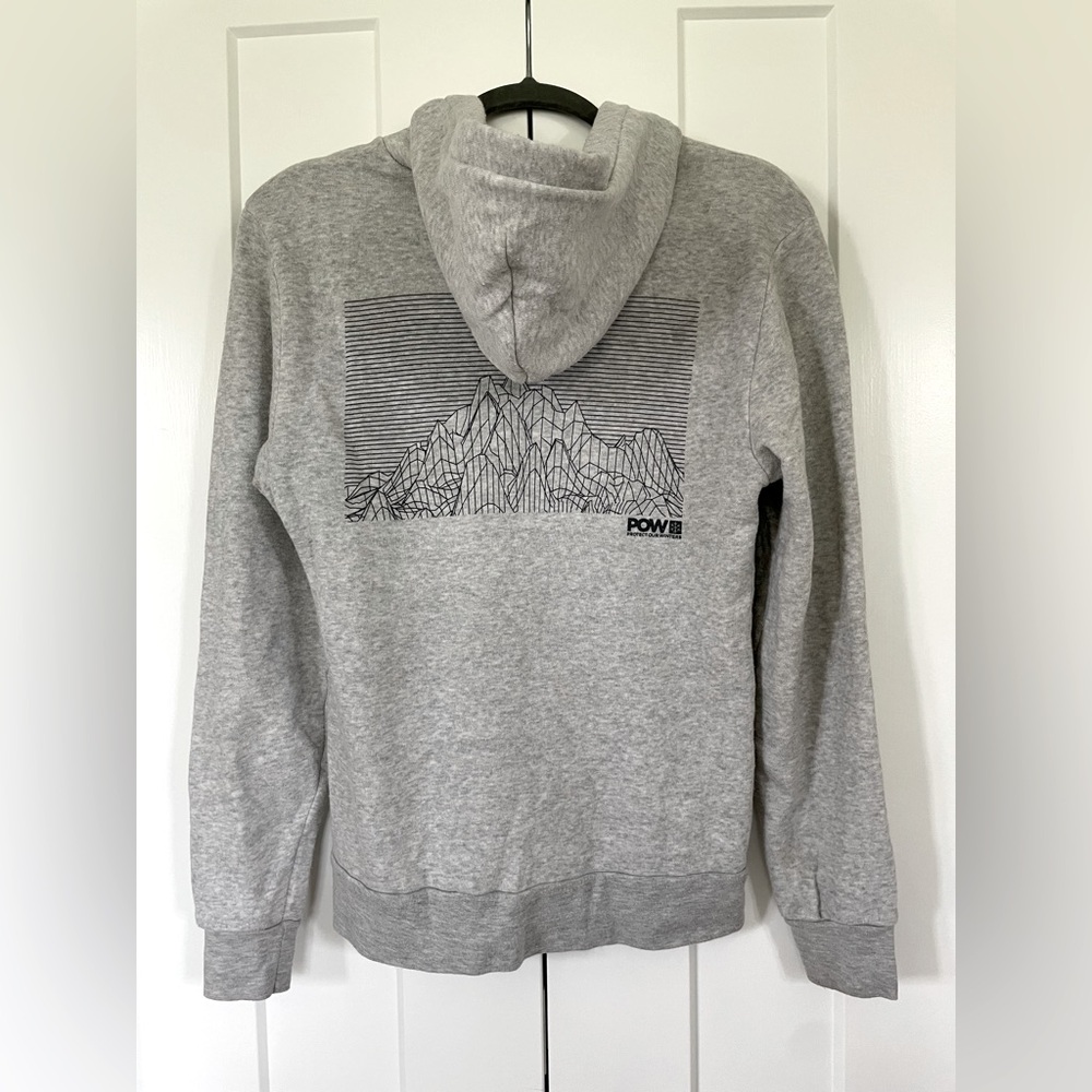 Protect Our Winters Zip Hoodie | Alternative Apparel Gray Sweatshirt w/ Hood - M